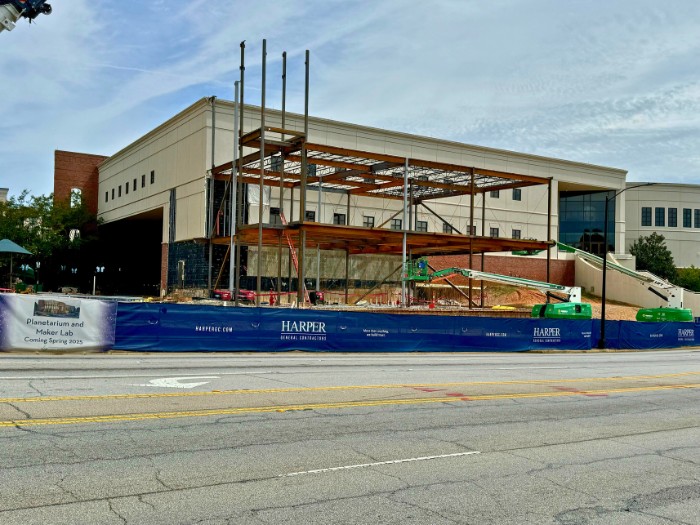 Planetarium Construction, Steel Building Structure - September 6, 2024