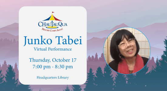 Chautauqua: Junko Tabei, Thursday, October 17, 7pm