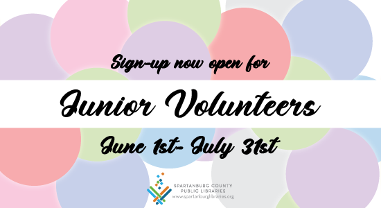 Sign-up now open for Junior Volunteers June 1st through July 31st
