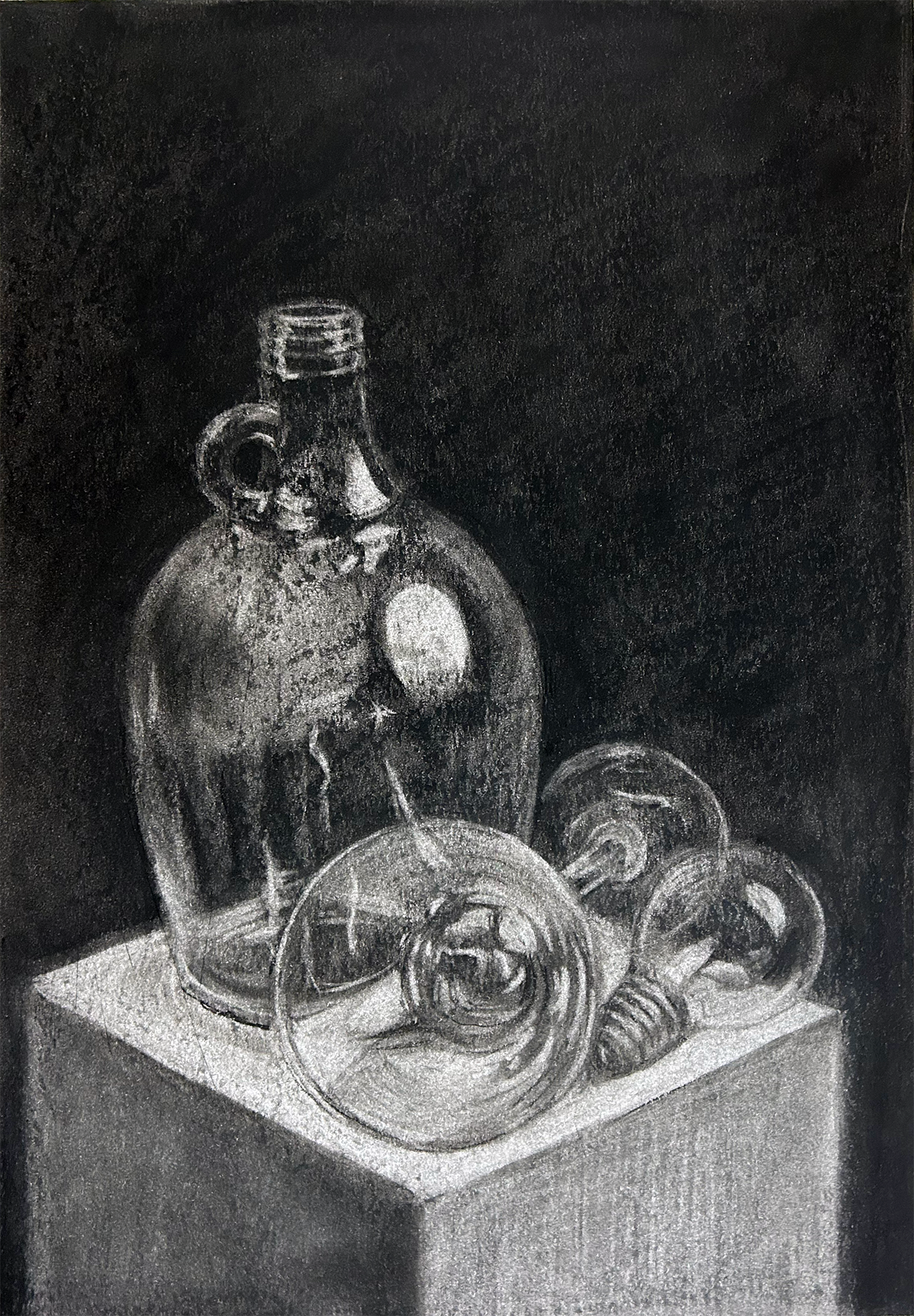 Bella Kuckel “Glass Study with Charcoal”